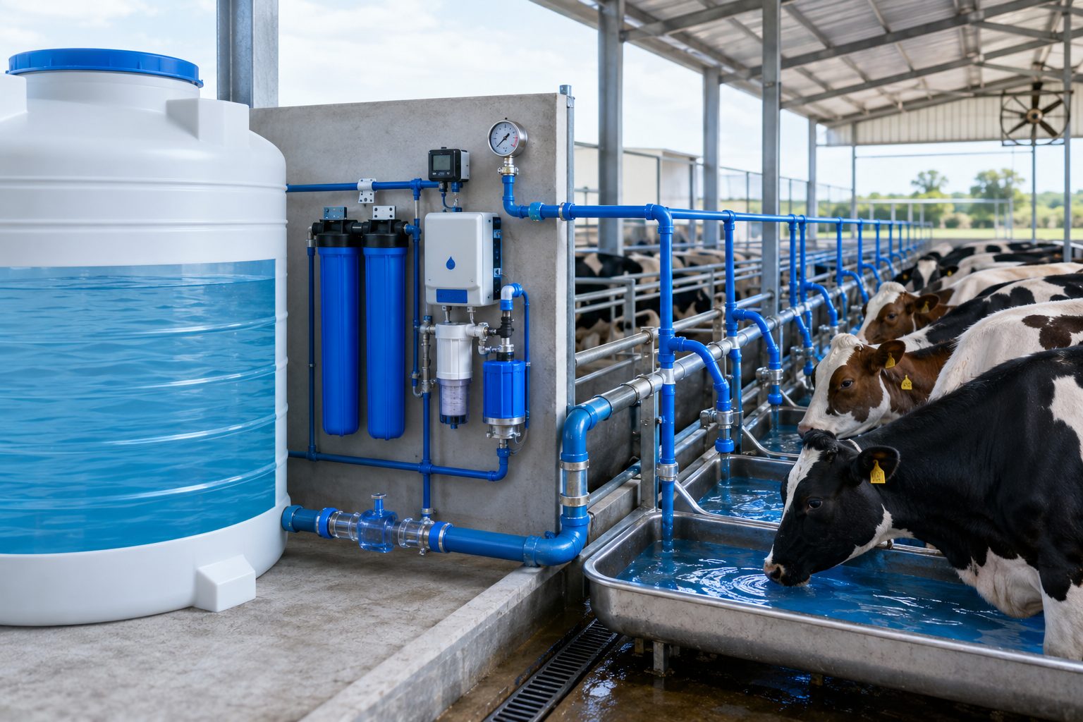 Puroxi livestock drinking-water treatment system