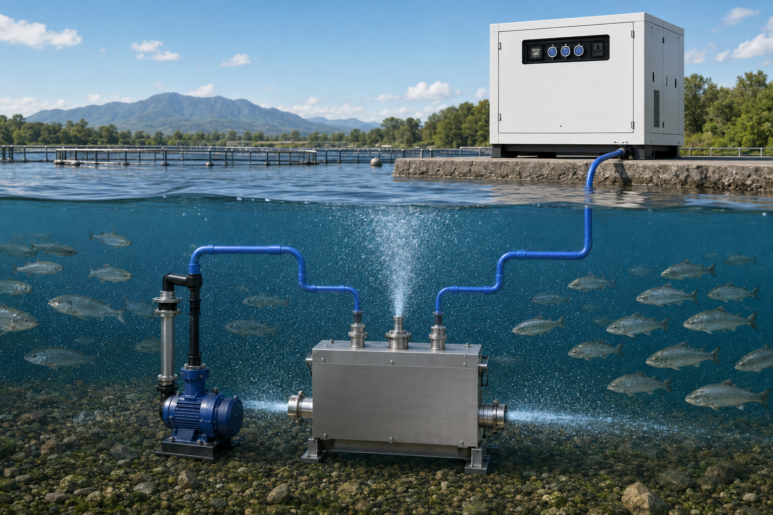 Finfish oxygenation system