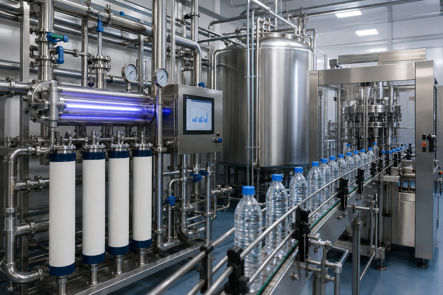 Beverage process-water treatment