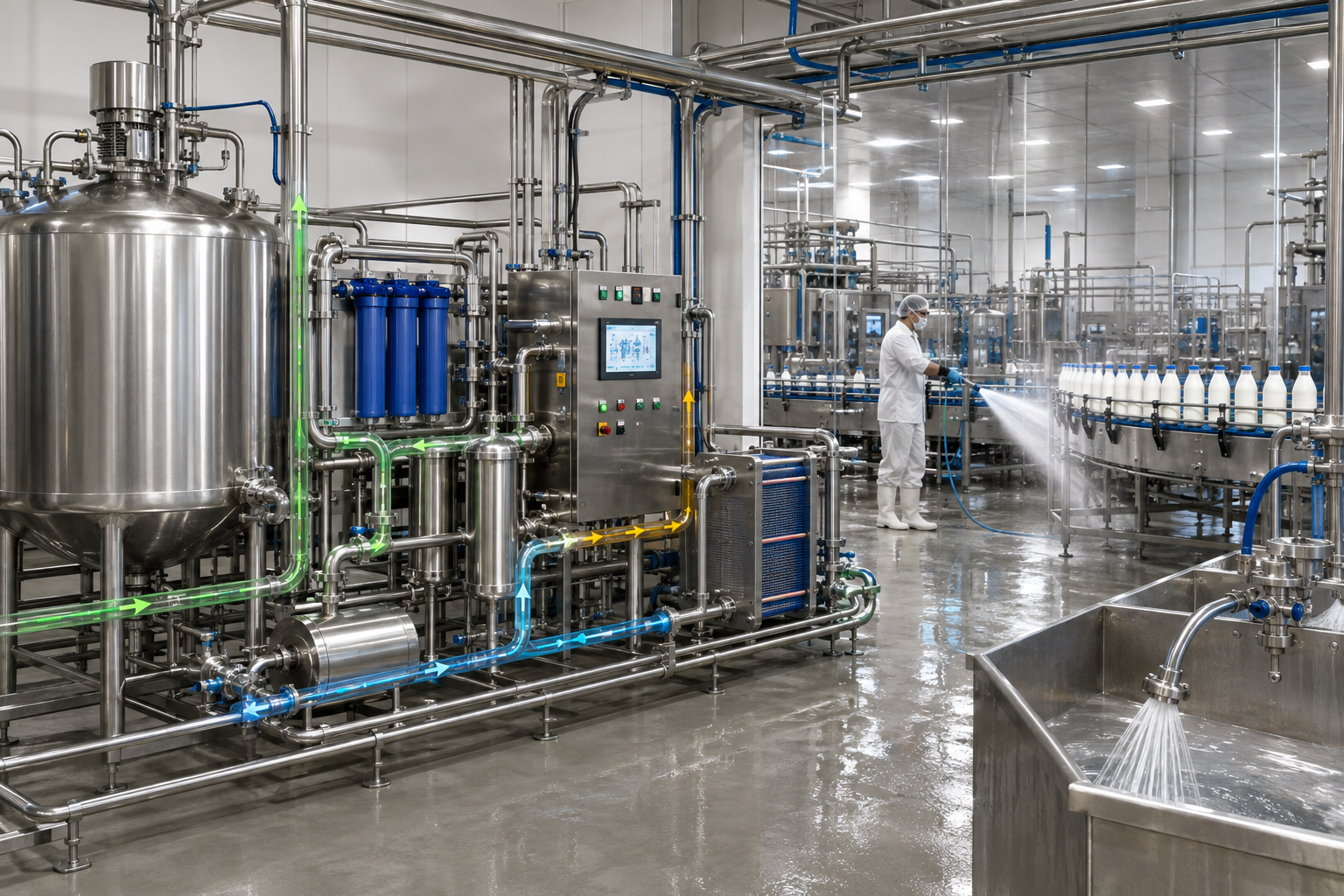 Food processing and CIP