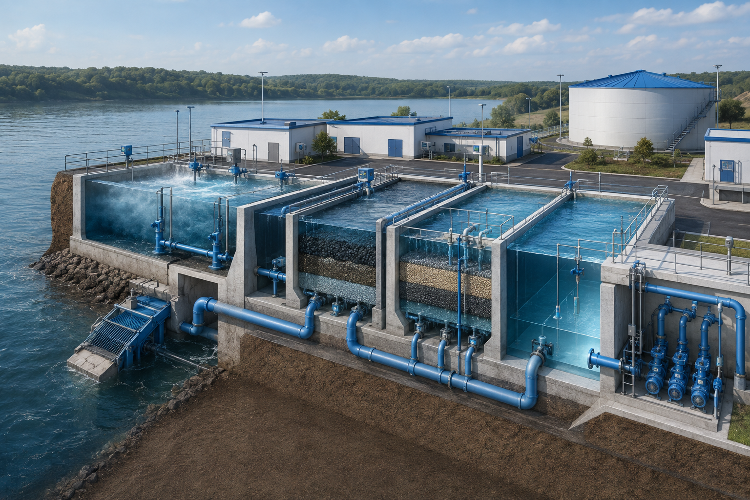 Municipal treatment facility