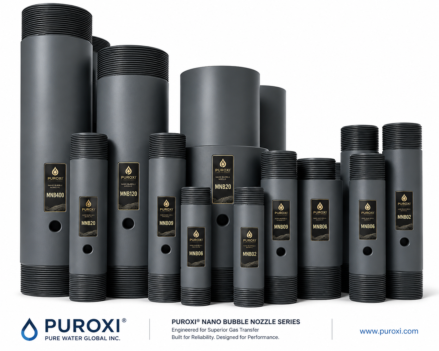 Puroxi Nano Bubble Nozzle family