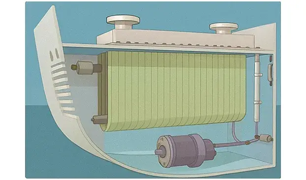Ultrasonic equipment arranged in a sea chest