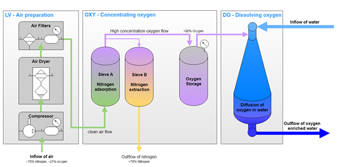 Dissolved oxygen system