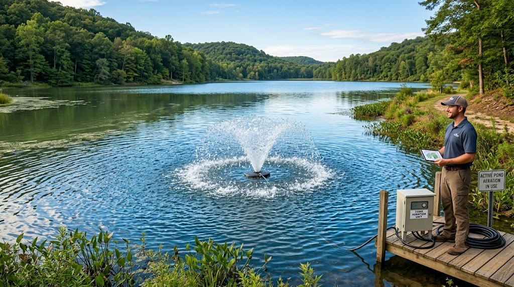 Pond and lake aeration for better water health