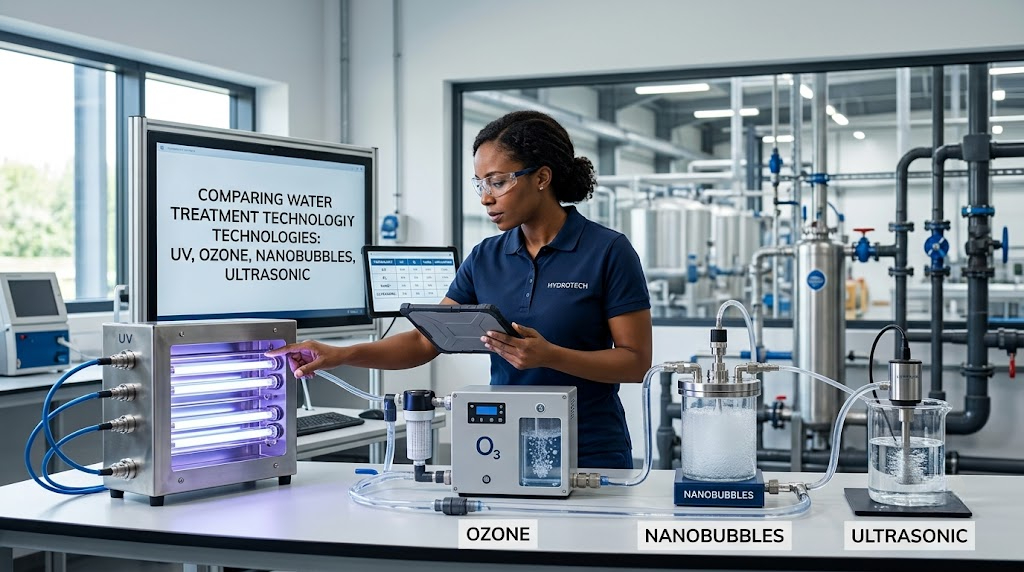 How to Choose the Right Water Treatment Technology: UV, Ozone, Nanobubbles or Ultrasonic?
