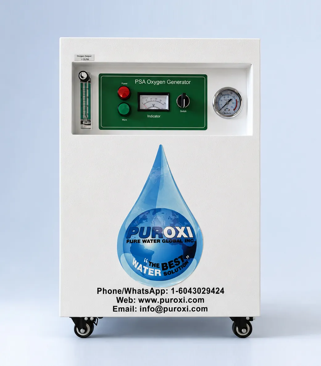 Genuine Puroxi PSA Oxygen Generator in a clean product presentation