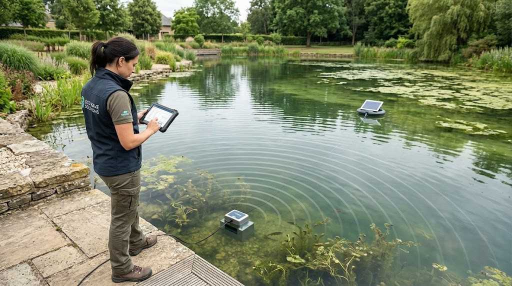 Ultrasonic algae treatment for cleaner water